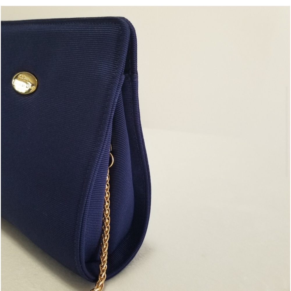 Vintage Christian Dior parfume Trousse de Toilette cosmetic clutch with chain. - Picture 4 of 7